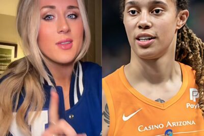 Riley Gaines laid into Brittney Griner for kneeling during the National Anthem. “You don’t have to sing or anything, but you need to show some respect for the country that saved you from a Russian Gulag” – maily