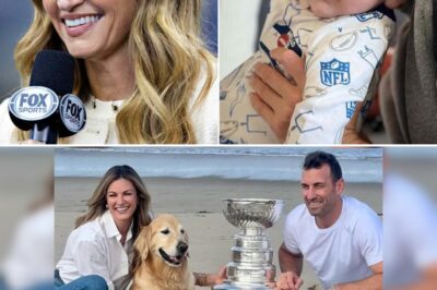 Erin Andrews beams with pride as her one-year-old son takes his first tiny steps—not just on his own two feet, but straight into his dad’s legendary footsteps. With a toy hockey stick in hand and determination in his eyes, the little one is already echoing the legacy of his ex-NHL star father, and mom couldn’t be more thrilled to witness the start of something special.