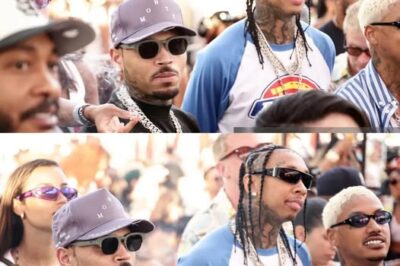 What Did Chris Brown Whisper to Tyga During Lil Wayne’s Set? Fans Think They’re Plotting Something Huge!