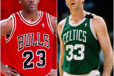 “Michael Jordan Locked Eyes With Larry Bird… Then Dropped a Verbal Bombshell That Silenced Everyone in the Room—The GOAT’s Unfiltered Words Left Even NBA Legends in Shock, and What He Said Has Fans Replaying the Moment Over and Over Again”