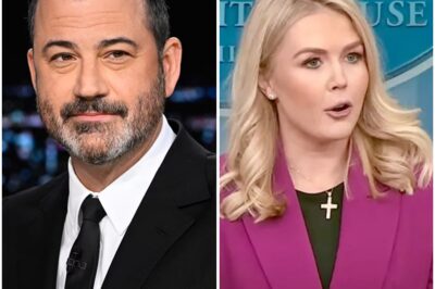 Karoline Leavitt FORCIBLY REMOVED from ‘Jimmy Kimmel Live!’ After Dropping JAW-DROPPING Secrets—Audience in Shock, Kimmel Frozen On-Air! Segment CUT Without Warning, Hollywood in PANIC Mode—What Did She Say That Could RUIN His Career Forever?