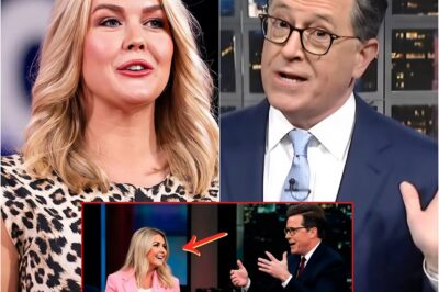 “SHUT UP, JERK” Karoline Leavitt appeared on The Late Show with Stephen Colbert and engaged in a debate that left Colbert embarrassed and silent.