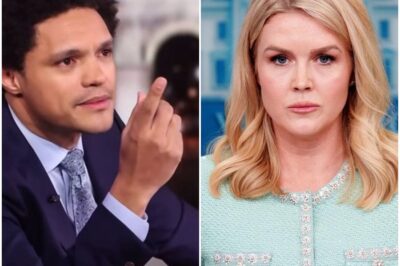 THIS JUST HAPPENED: Trevor Noah STORMS OFF LIVE SET After Karoline Leavitt Drops BOMBSHELL Revelation – The Moment That Silenced Millions 😱 What began as a calm interview turned into chaos when Karoline Leavitt exposed Trevor Noah’s deepest secrets on live TV. His jaw-dropping reaction? Storming off the set in front of millions. What did she say that pushed him over the edge?