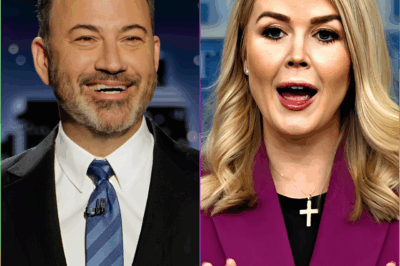 The crowd gasped. The host froze. Karoline Leavitt just torched Jimmy Kimmel on his own show—and got booted off mid-interview. Was it too real for late-night TV? The unedited truth is more explosive than the headlines.