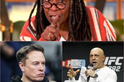 BREAKING: Joe Rogan confronts Whoopi Goldberg head-on after her Elon Musk comments spark outrage—this isn’t just drama, it’s a defamation showdown with real consequences. Are major media voices finally being held accountable?