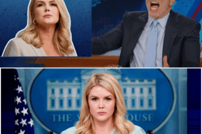 Jon Stewart’s brutal attack on Karoline Leavitt cuts deep as he mocks ‘sign’ of her lies