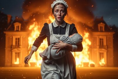 The fire was devouring the mansion: what the maid saved left everyone breathless.