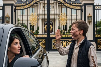 “Stop the car! Your husband broke the brakes!” – A Homeless Boy’s Shocking Warning Saved a Millionaire’s Life…