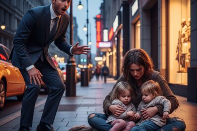MILLIONAIRE SEES A BEGGAR WITH TWO CHILDREN AND RECOGNIZES HER. WHAT HE DID LEAVES EVERYONE SHOCKED.