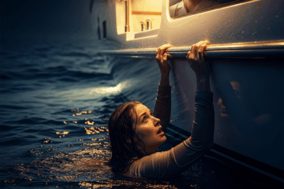 My sister whispered, “Say hello to the sharks,” and shoved me off the yacht in the middle of the ocean. My husband? He just stood there, smiling. Their plan was to steal my $1 billion fortune. But when they came home… I was waiting. “I’ve got a gift for you, too.”…