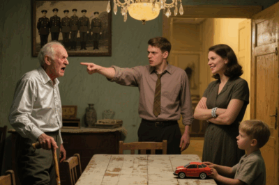 BETRAYAL WITHIN HIS OWN FAMILY! A war hero who lost a leg in the desert is POINTED AT by his own son: “Father, you’re nothing but a burden!” — his wife lowers her head in silence, his daughter-in-law smirks bitterly, and then the horrifying secret behind the door begins to surface…