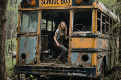 She Found an Abandoned School Bus in the Woods — What She Saw Inside Will Leave You Shaking…