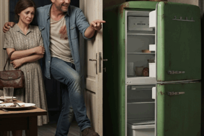 Chasing his wife out, the husband laughed that all she got was an old refrigerator. He had no idea the wall inside it was double.