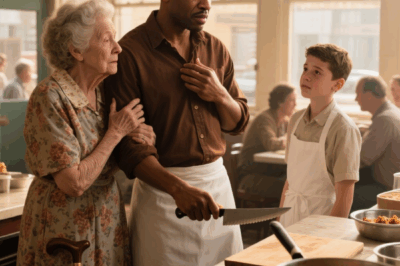 “The chef’s knife slipped from his trembling hand the moment he heard the boy’s words…”