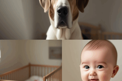 THE DOG THAT GUARDED THE CRIB AMID THE RUBBLE