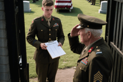 They Blocked the Old Man at a General’s Funeral — Then the 4-Star General Walked Out to Salute Him…