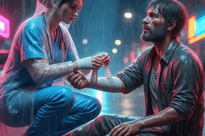 The nurse treated the homeless man’s wound – not knowing he was…..