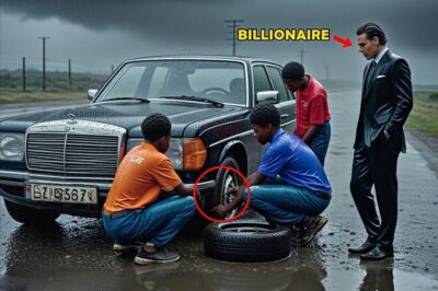 Three Boys Thought They Were Just Fixing a Flat Tire — But When a Black SUV Appeared at Their House the Next Morning, Their Family Couldn’t Believe What Happened Next…