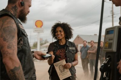 Black Woman Pays for a Hell’s Angel’s Gas — Next Day, Her House Is Surrounded by Bikers