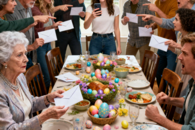  At The Easter Lunch Table, Grandma Passed Out Envelopes To Everyone Except Me. I Smiled Politely,… 